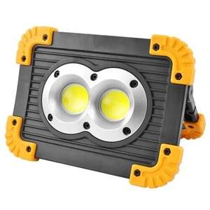 Автономний переносний прожектор 20w COB+1W+Power Bank (2 АКБ у комплекті)