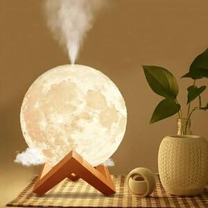 Зволожувач повітря-нічник Місяць 2 в 1 3D Moon Light Diffuser / Настільний світильник із зволожувачем Зволожувач повітря-нічник Місяць 2 в 1 3D Moon Light Diffuser / Настільний світильник із зволожувачем