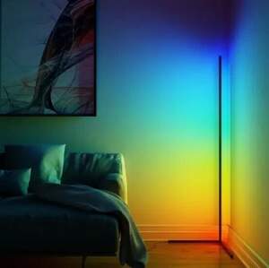 Кутова LED RGB Bluetooth лампа торшер із сенсорним пультом та управління додатком Corner Light