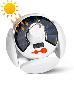 Ліхтар-лампа акумуляторна BL 2029 + SOLAR на сонячній батареї з USB зарядкою
